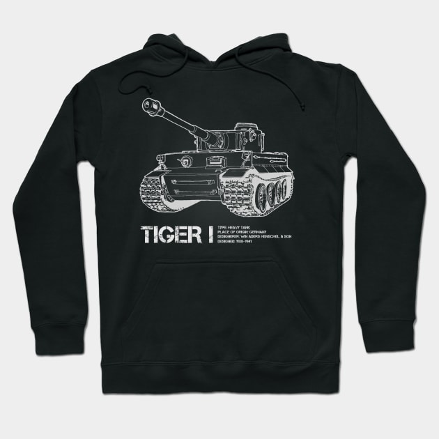 Tiger I | World War 2 Tank Hoodie by Distant War